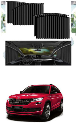 GONAMA Dashboard Sun Shade For Skoda Universal For Car(Black)