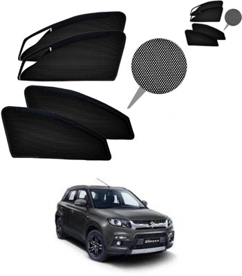 RAKRISH Rear Window, Side Window Sun Shade For Maruti Suzuki Vitara Brezza(Black)