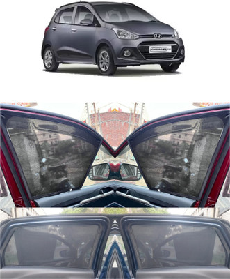 KSPart Rear Window, Side Window Sun Shade For Maruti Suzuki Grand i10(Black)
