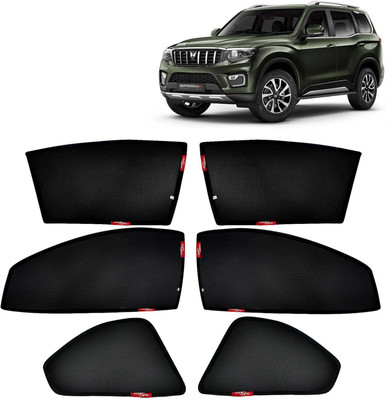 Kingsway Side Window, Rear Window Sun Shade For Mahindra New Scorpio(Black)