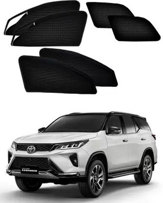 RAKRISH Rear Window, Side Window Sun Shade For Toyota New Fortuner(Black)
