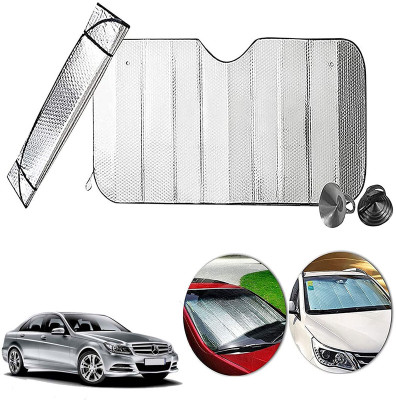 AUTO PEARL Dashboard, Windshield Sun Shade For Mercedes Benz C180(Silver)