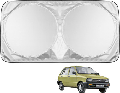 MOCKHE Windshield Sun Shade For Maruti Suzuki 800(Silver)