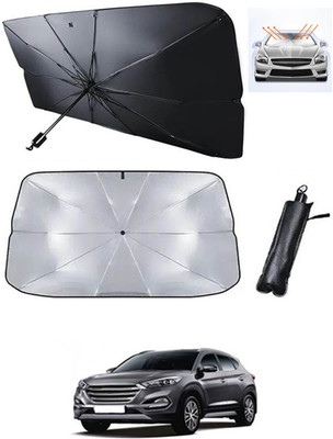 MATIES Windshield Sun Shade For Hyundai Tucson(Black, Silver)