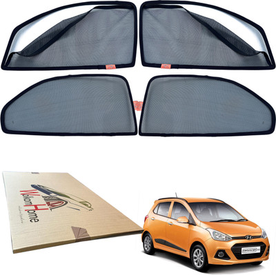 WolkomHome Side Window Sun Shade For Hyundai Grand i10(Black)