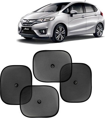 Kingsway Side Window, Rear Window, Windshield Sun Shade For Honda Jazz(Black)