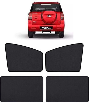 TOP VECHILE Rear Window, Side Window Sun Shade For Mahindra TUV 300(Black)