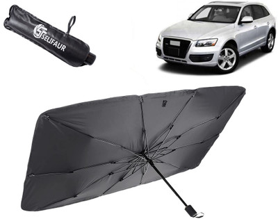 Selifaur Dashboard, Rear Window, Sun Roof, Windshield Sun Shade For Audi Q3(Black)