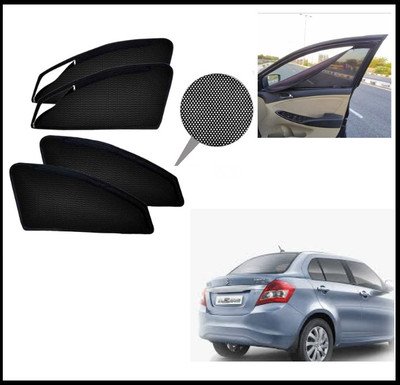 RAKRISH Rear Window, Side Window Sun Shade For Maruti Suzuki Dzire(Black)