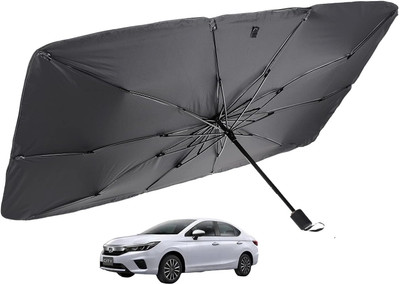 MOCKHE Windshield Sun Shade For Honda New City(Silver)