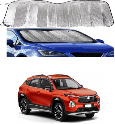 ROSHNEER ENTERPRISES Windshield Sun Shade For Toyota 1 Series(Silver)