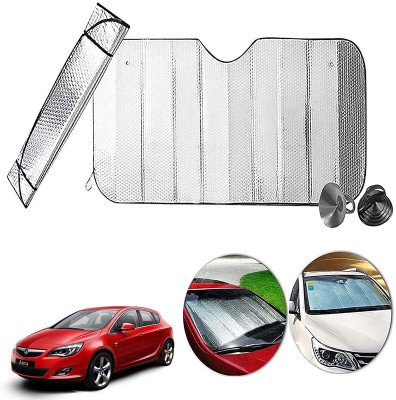 AUTO PEARL Dashboard, Windshield Sun Shade For Opel Astra(Silver)