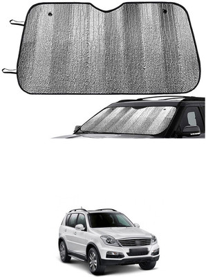 GONAMA Rear Window Sun Shade For Mahindra Universal For Car(Grey)