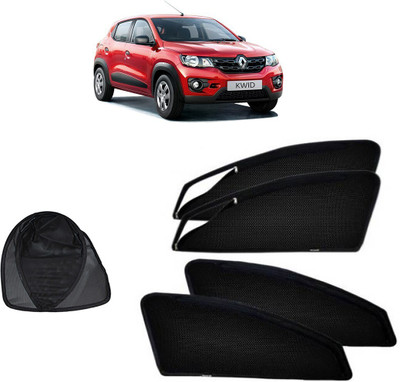 Magnetic Side Window Sun Shade For Renault Kwid(Black)
