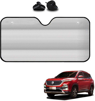 COSMOGEAR Windshield, Dashboard, Rear Window Sun Shade For MG Hector(Silver)