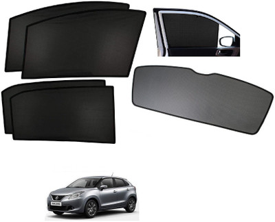 AuTO ADDiCT Side Window, Rear Window Sun Shade For Maruti Suzuki Baleno(Black)
