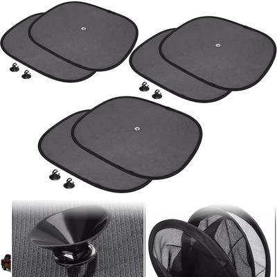 Pious Side Window Sun Shade For HM Ambassador, Universal For Car(Black)