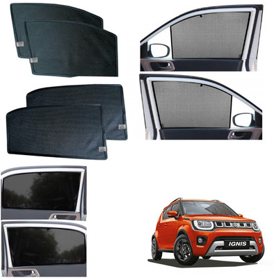 WolkomHome Side Window Sun Shade For Maruti Suzuki Ignis(Black)