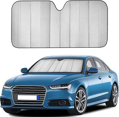 NeonSheon Windshield Sun Shade For Universal For Car Universal For Car(Silver)