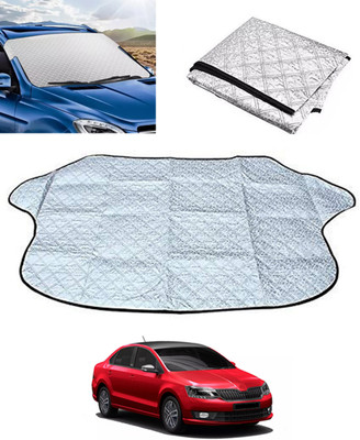monolive Windshield Sun Shade For Skoda Rapid(Silver)