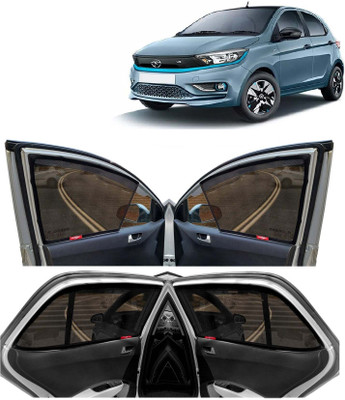 Kingsway Rear Window, Side Window Sun Shade For Tata Tiago(Black)