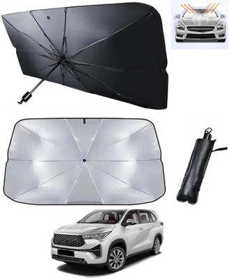 RKPSP Windshield Sun Shade Innova Hycross(Silver, Black)