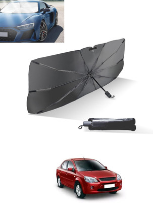 MATIES Windshield Sun Shade For Ford Ikon(Black, Silver)