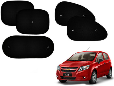 Automotive Prist Side Window Sun Shade For Chevrolet Sail Hatchback(Black)