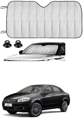 GONAMA Windshield Sun Shade For Fiat Linea(Silver)