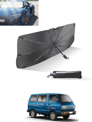 MATIES Windshield Sun Shade For Maruti Suzuki Omni(Black, Silver)