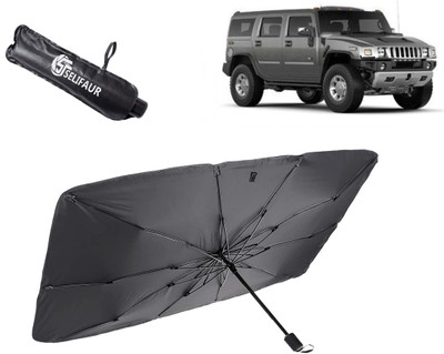 Selifaur Dashboard, Rear Window, Sun Roof, Windshield Sun Shade For HM Hummer H2(Black)