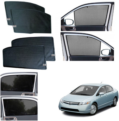 WolkomHome Side Window Sun Shade For Honda Civic(Black)