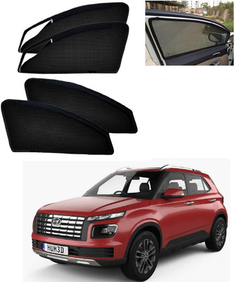 AuTO ADDiCT Side Window Sun Shade For Hyundai Venue(Black)
