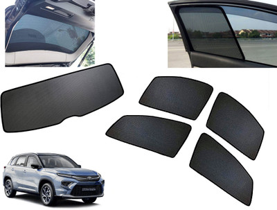 AUTO PEARL Side Window, Rear Window Sun Shade For Toyota(Black)