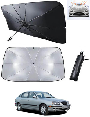 RKPSP Windshield Sun Shade For Hyundai Elantra(Black, Silver)