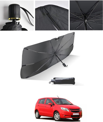 AYW Windshield Sun Shade For Chevrolet Sail UVA(Black, Silver)