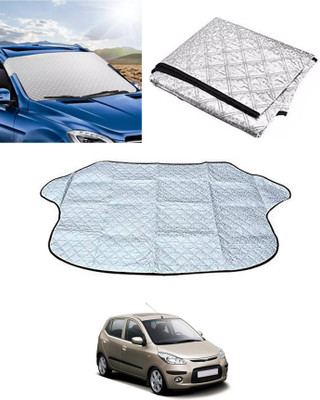 RKPSP Windshield Sun Shade For Hyundai i10(Silver)