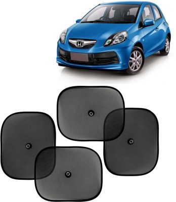 Kingsway Side Window, Rear Window, Windshield Sun Shade For Honda Brio(Black)