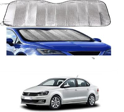 ROSHNEER ENTERPRISES Windshield Sun Shade For Volkswagen Vento(Silver)