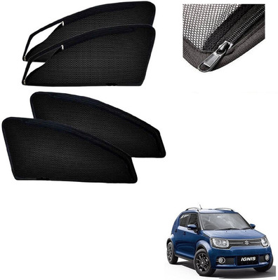 RAKRISH Side Window, Rear Window Sun Shade For Maruti Suzuki Ignis(Black)