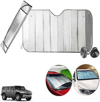 AUTO PEARL Dashboard, Windshield Sun Shade For Tata Hummer H2(Silver)