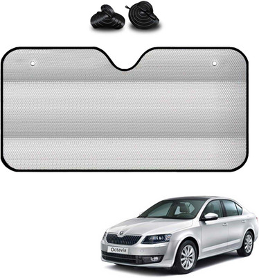COSMOGEAR Windshield, Dashboard, Rear Window Sun Shade For Skoda Octavia(Silver)