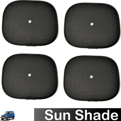 Rhtdm Side Window Sun Shade For Maruti Suzuki Gypsy MG-410, Universal For Car(Black)