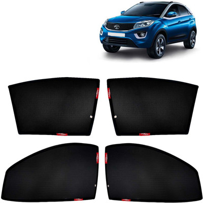 Kingsway Side Window, Rear Window Sun Shade For Tata Nexon(Black)