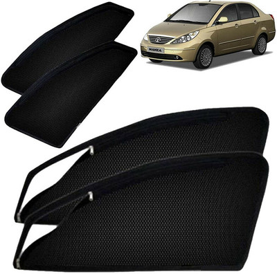 G ILIKA Rear Window, Side Window Sun Shade For Tata Manza(Black)