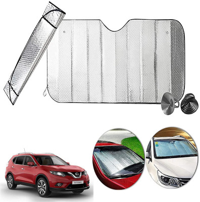 AUTO PEARL Dashboard, Windshield Sun Shade For Nissan X-Trail(Silver)