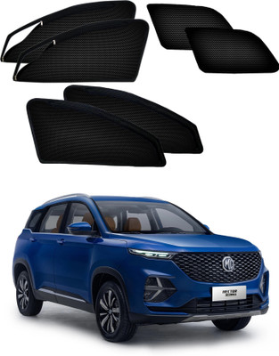 PEEPS STORE Side Window Sun Shade For MG Hector Plus(Black)