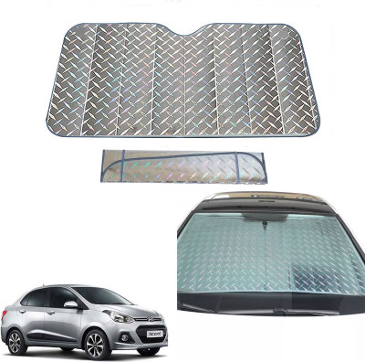 AUTO PEARL Dashboard, Windshield Sun Shade For Hyundai Xcent(Grey)