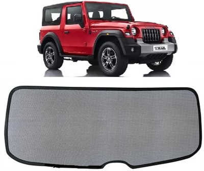 MOTOSHIELD Rear Window Sun Shade For Mahindra Thar(Black)