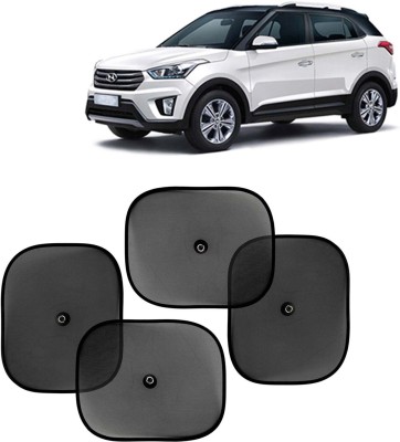 Kingsway Side Window, Rear Window, Windshield Sun Shade For Hyundai Creta(Black)